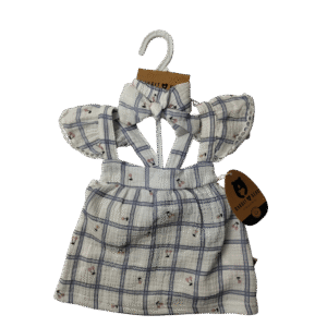 Baby Girl 2-Piece Cherry Plaid Set – 12–24 Months | Rabbit Bear Organic