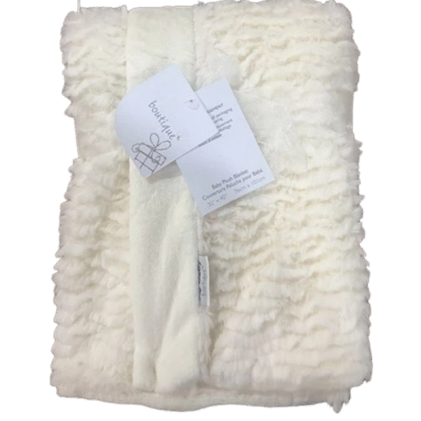 Baby Shawl – Plush Cream, Ultra-Soft Comfort – Boutique