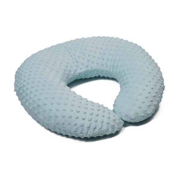Nursing & Baby Support Pillow – Light Blue Soft Dot Texture