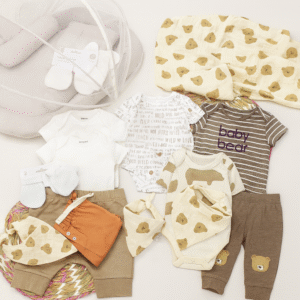 Newborn Starter Pack – 12-Piece Baby Essentials with Bed & Swaddle
