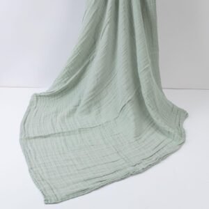 Swaddle Blanket – Sage Green Muslin, Breathable & Soft for Newborns – EpicToto