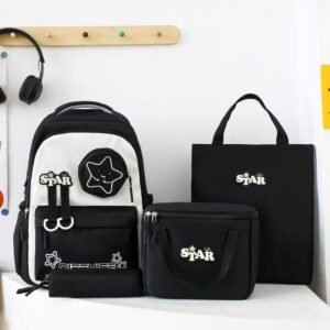 Kids Backpack Set – 3-Piece Star Print School & Clinic Bag